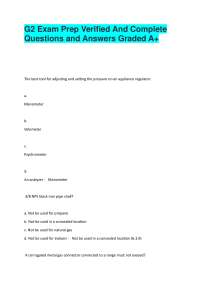Gas Fitting Exam Prep: Questions and Answers