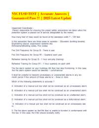 NYC Fire Safety Director (FLSD) Exam Practice Questions