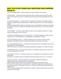 MISY 5370 STUDY GUIDE 2025 QUESTIONS AND ANSWERS RATED A+