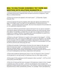 Healthcare Economics Exam Prep: Questions and Solutions