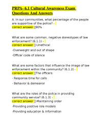 Cultural Awareness Exam Q&A for Law Enforcement: Enhancing Community Relations