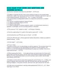 NCOA EXAM STUDY GUIDE 2025 QUESTIONS AND ANSWERS RATED A+