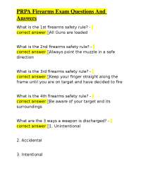 Firearms Safety Exam Q&A: Law Enforcement Training