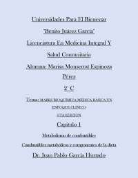 Metabolismo de Combustibles: Bioquímica Médica y Nutrición - Prof. juli