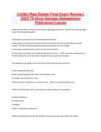 Georgia Real Estate Salesperson Exam Prep: Practice Questions & Answers