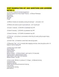 NCEP EXAMINATION SET 2025 QUESTIONS AND ANSWERS RATED A+