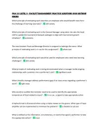 Facility Management Practice Questions: Performance and Delegation