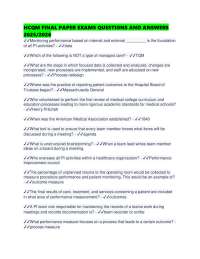 HCQM FINAL PAPER EXAMS QUESTIONS AND ANSWERS 2025/2026