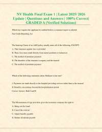 A&H Insurance Exam Q&A: Policies and Provisions (2025/2026)