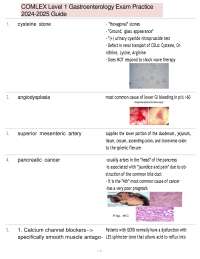 COMLEX Level 1 Gastroenterology Exam Practice Guide 2024-2025