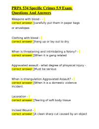 Specific Crimes Exam Q&A: A Study Guide for Law Enforcement
