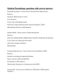 Medical Parasitology: Q&A on Protozoa and Helminths