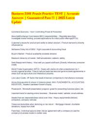 Business & Economics Key Concepts: Praxis Practice Test Review
