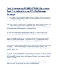 HVAC Journeyman Exam Prep 2025-2026: Practice Questions and Answers
