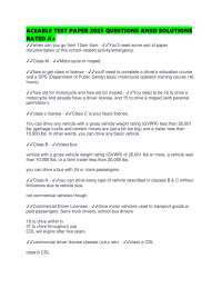 Texas Driving Regulations: Aceable Test Paper 2025 Q&A