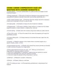 Sales Comprehensive Exam 2025: Q&A for A+ Success