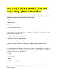 Medical-Surgical Nursing 2: Cardiovascular Disorders & Emergency Care (2025 Practice Quest