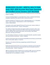 Mental Health Exam Prep: Treatments and Interventions