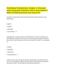 Nutritional Foundations: Q&A on Personal and Community Nutrition (2025 Update)