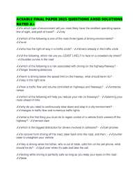 Aceable Final Exam 2025: Driving Safety Q&A