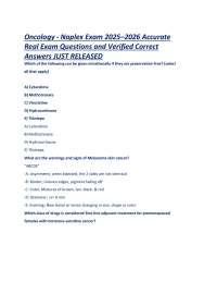 Oncology NAPLEX Exam Prep: Chemotherapy and Cancer Screening