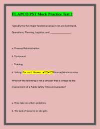 PST Mock Practice Test: Emergency Communication and Response