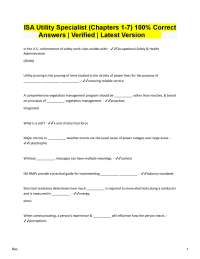 ISA Utility Specialist Exam Q&A: Electrical Safety and Vegetation Management