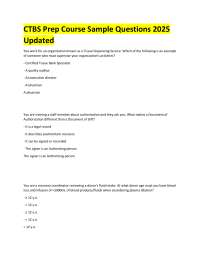 CTBS Prep Course: Sample Questions for Tissue Banking 2025