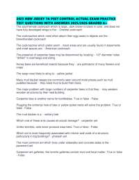 2025 NEW JERSEY 7A PEST CONTROL ACTUAL EXAM PRACTICE TEST QUESTIONS WITH ANSWERS 2025/2026