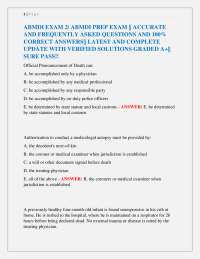 ABMDI EXAM 2/ ABMDI PREP EXAM || ACCURATE AND FREQUENTLY ASKED QUESTIONS AND 100% CORREC