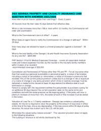 2025 GEORGIA PROPERTY AND CASUALTY INSURANCE CORE QUESTION WITH ANSWERS 2025/2026