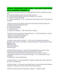 APPIAN DEVELOPER EXAM SCRIPT 2025/2026 QUESTIONS WITH ANSWERS MARKED A+