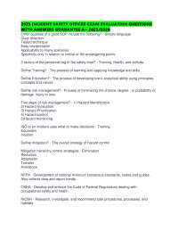 2025 INCIDENT SAFETY OFFICER EXAM EVALUATION QUESTIONS WITH ANSWERS GUARANTEE A+ 2025/2026