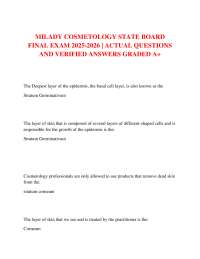 Milady Cosmetology State Board Exam: 2025-2026 Questions & Answers