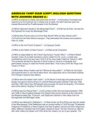 AMERICAN YAWP EXAM SCRIPT 2025/2026 QUESTIONS WITH ANSWERS GRADED A+
