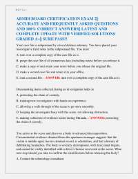 ABMDI Board Certification Exam: Practice Questions and Answers