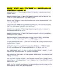 ARMRIT STUDY GUIDE TEST 2025/2026 QUESTIONS AND SOLUTIONS RANKED A+