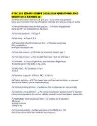 ATSC 231 EXAMS SCRIPT 2025/2026 QUESTIONS AND SOLUTIONS RANKED A+