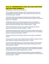 ATSC 231 COMPREHENSIVE EXAM 2025/2026 QUESTIONS AND SOLUTIONS RANKED A+
