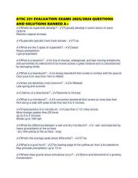 ATSC 231 EVALUATION EXAMS 2025/2026 QUESTIONS AND SOLUTIONS RANKED A+