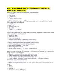 ARRT MAIN EXAM TEST 2025/2026 QUESTIONS WITH SOLUTIONS GRADED A+