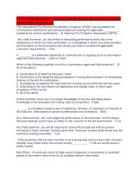 TCFP Field Examiner Course Study Guide Questions Answer 2025/2026 Graded A+