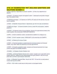 ATSC 231 EXAMINATION TEST 2025/2026 QUESTIONS AND SOLUTIONS RANKED A+