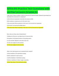NFPA 99 Practice Test: Medical Gas Systems Safety