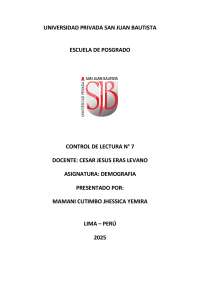 Análisis Demográfico del Crecimiento Poblacional: Perspectiva Socioestructural