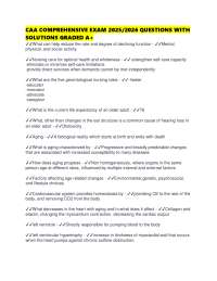 CAA COMPREHENSIVE EXAM 2025/2026 QUESTIONS WITH SOLUTIONS GRADED A+