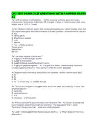 CSO TEST PAPER 2025 QUESTIONS WITH ANSWERS RATED A+