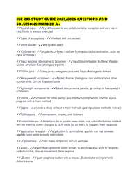 CSE 205 STUDY GUIDE 2025/2026 QUESTIONS AND SOLUTIONS MARKED A+