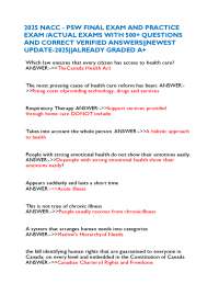 2025 NACC - PSW FINAL EXAM AND PRACTICE EXAM /ACTUAL EXAMS WITH 500+ QUESTIONS AND ANSWERS