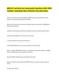 88M AIT red book test study guide Questions AND 100% CORRECT ANSWERS AND UPDATED FOR 2025